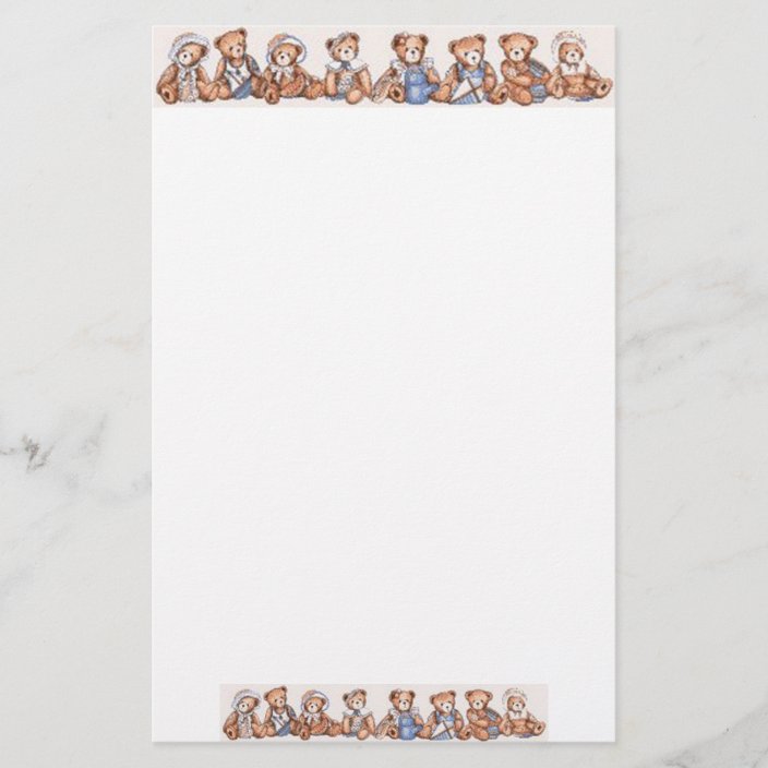 Teddy Bear Stationary Stationery