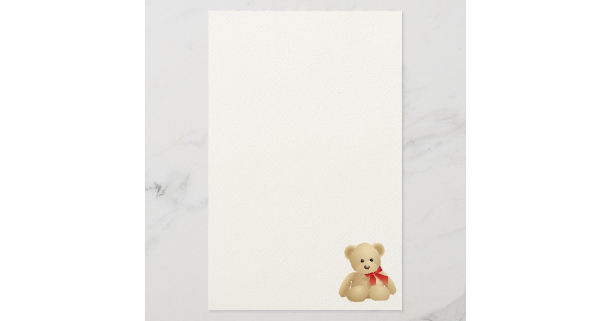 Teddy Bear Stationery | Zazzle