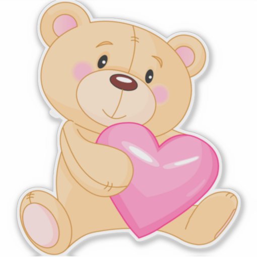 Teddy bear sticker | Zazzle