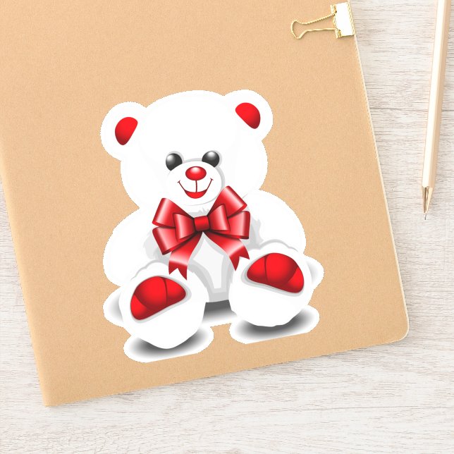 Teddy bear sticker (Notebook)