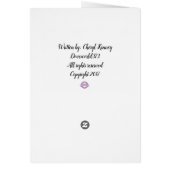 Teddy Bear Stocking Greeting Card (Back)