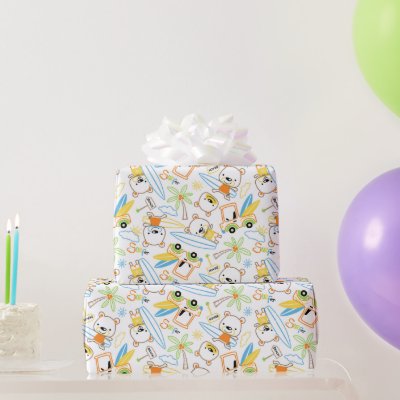 Teddy Bear Surfers  Wrapping Paper