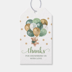 Teddy Bear Thank You Baby Shower Favors Gift Tags