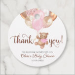 Teddy Bear Thank You Baby Shower Favors Gift Tags<br><div class="desc">Editable Watercolor Teddy Bear Thank You Baby Shower Gift Tag. This is a tag template,  You can personalize the gift tag,  change the text as you wish!</div>
