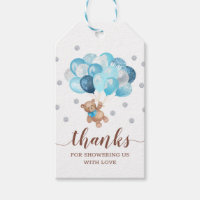 Teddy Bear Thank You Baby Shower Favors Gift Tags