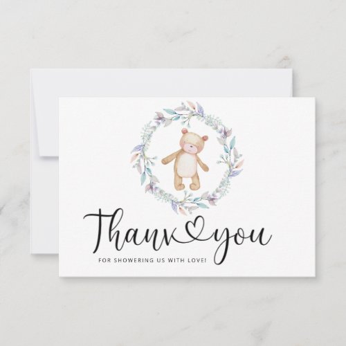 Teddy Bear thank you card