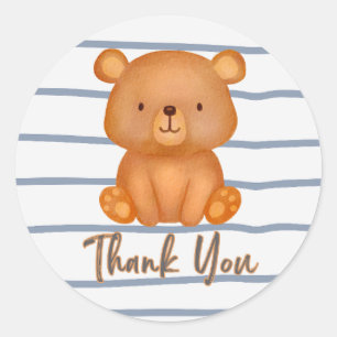 Teddy Bear Thank You Sticker
