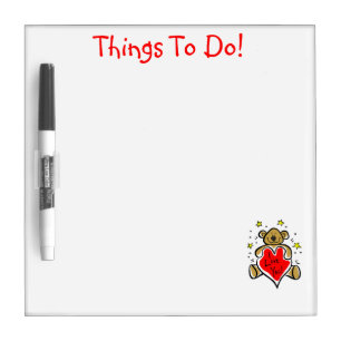 Teddy Bear Things to Do Magnet Board