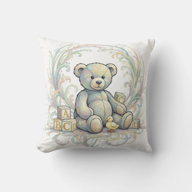 Teddy Bear Throw Cushion (Front)