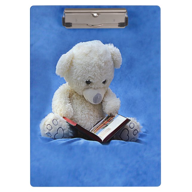 Teddy Bear Time to Read, KOA Clipboard (Front)