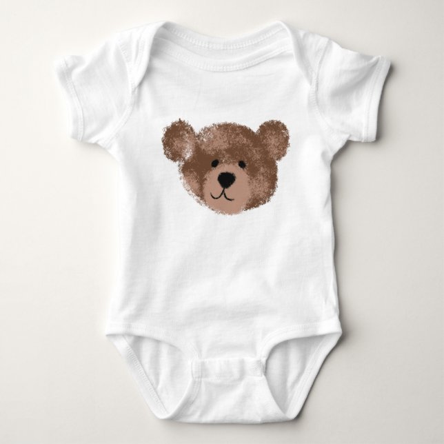Teddy Bear Toddler T-shirt Baby Bodysuit (Front)