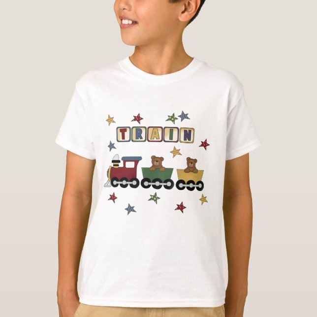 Teddy Bear Train Tshirts and Gifts (Front)