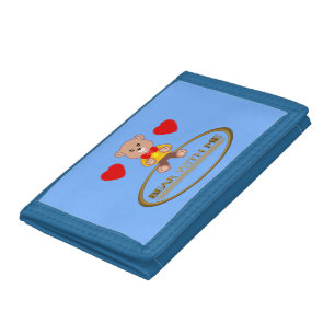 Teddy Bear Trifold Wallet