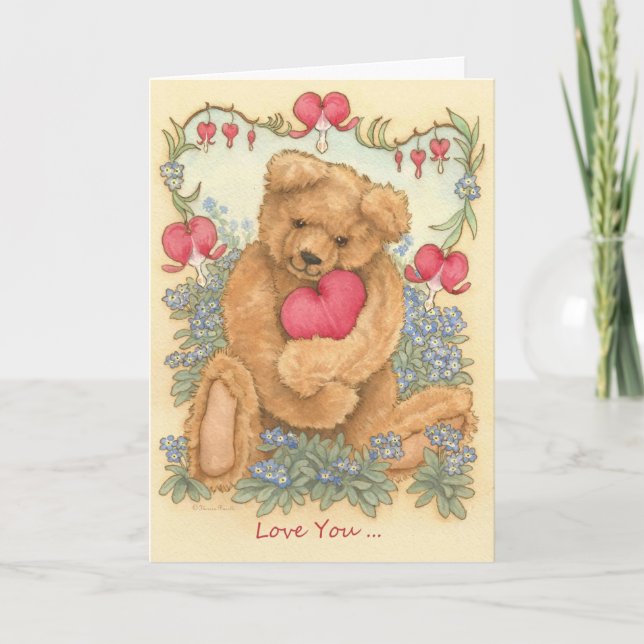 Teddy Bear Valentine Card (Front)
