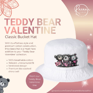 Teddy Bear Valentine Classic Bucket Hat