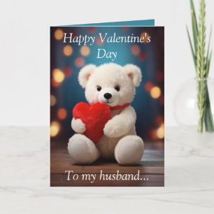 Teddy Bear Valentine's Card for Husband