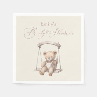 Teddy Bear Vintage Boho Baby Shower