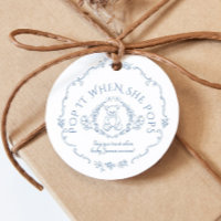 Teddy bear Vintage Toile Pop it when she pops