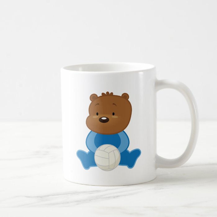 Teddy Bear Volleyball Player Coffee Mug