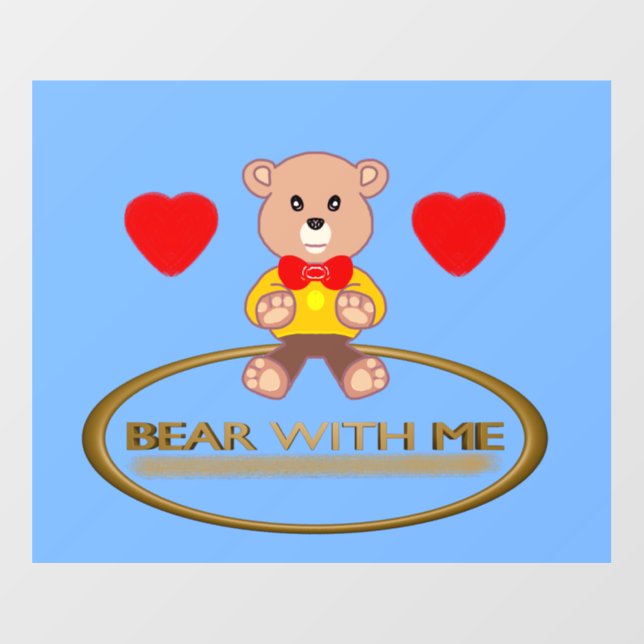 Teddy Bear  Wall Decal (Front)