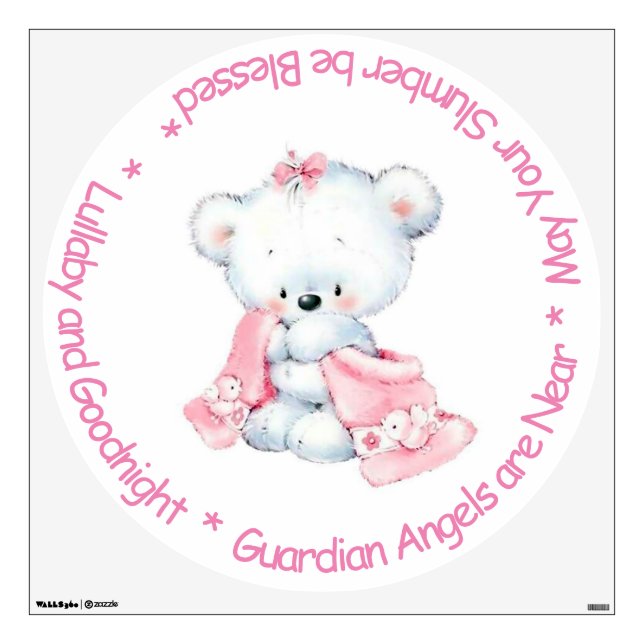 Teddy Bear Wall Decal (Front)