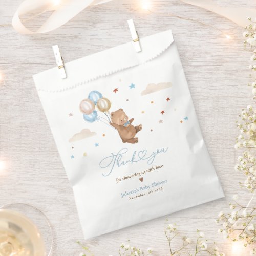 Teddy Bear We Can Bearly Wait Baby Shower Decor Favor Bag