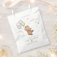 Teddy Bear We Can Bearly Wait Baby Shower Decor Favor Bag