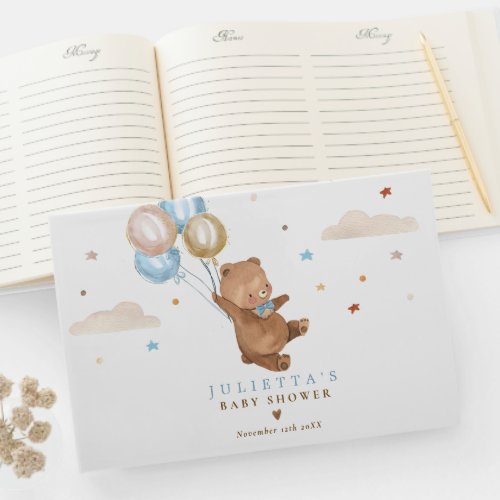 Teddy Bear We Can Bearly Wait Baby Shower Decor Guest Book