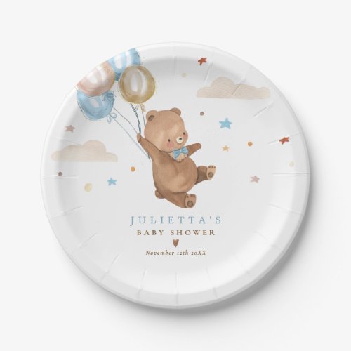 Teddy Bear We Can Bearly Wait Baby Shower Decor Paper Plates