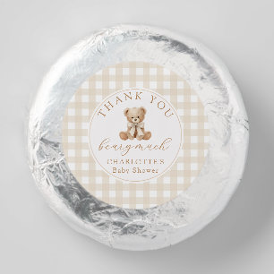Teddy Bear We can bearly wait baby shower Dipped Oreo Cookie Favors