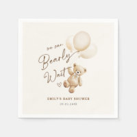 Teddy Bear We Can Bearly Wait Baby Shower