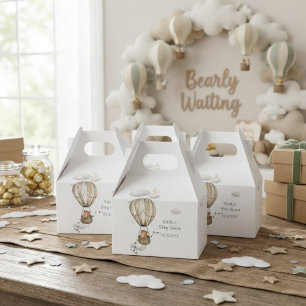 Teddy Bear We Can Bearly Wait Baby Shower theme Favor Boxes