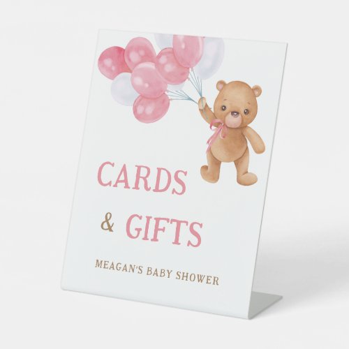 Teddy Bear We Can Bearly Wait Cards and Gifts Sign
