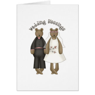 Teddy Bear Wedding Blessings Cards