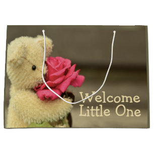 Teddy Bear Welcome Baby Large Gift Bag