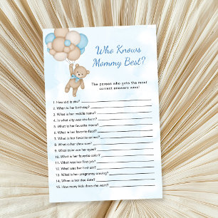 Teddy Bear Who knows Mommy best Game