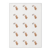 Teddy Bear with 3 Brown Balloons Edible Frosting Rounds (Sheet)