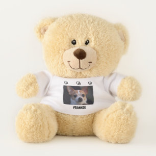 TEDDY BEAR WITH CHIHUAHUA t-shirt. Custom name.