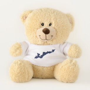 Teddy Bear with Fishers Island T-Shirt – Blue
