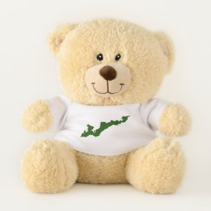 Teddy Bear with Fishers Island T-Shirt – Green