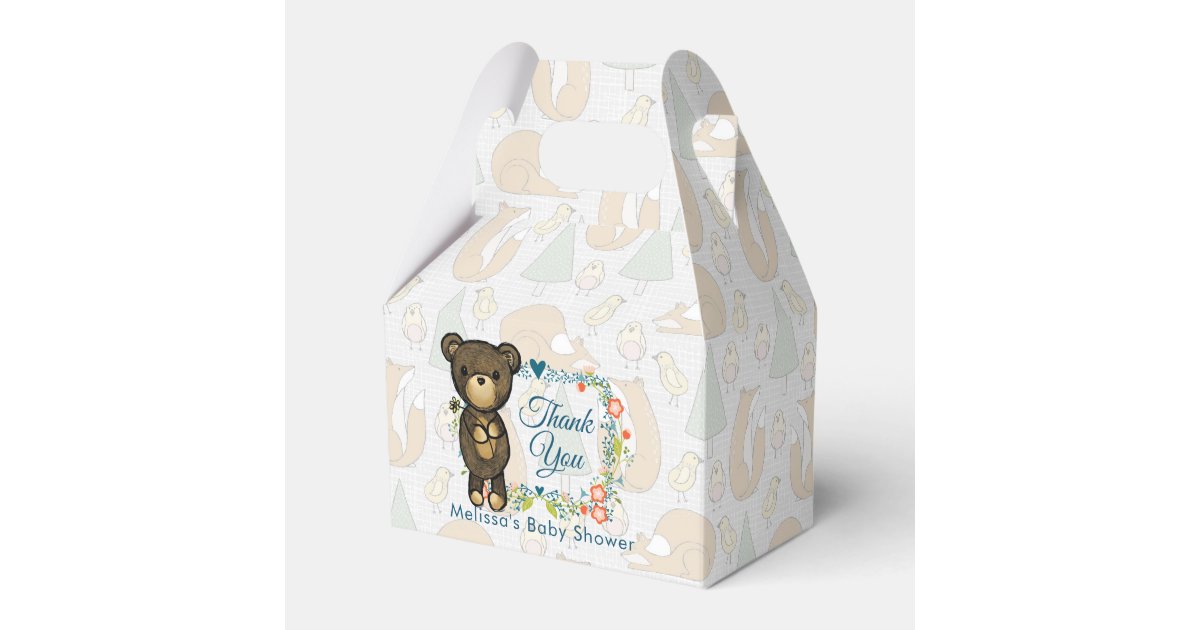 teddy bear favor boxes