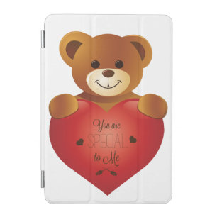 Teddy Bear With Heart Sweet Teddy Bear with Heart iPad Mini Cover