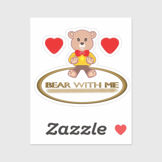 Teddy Bear With Me Sticker (Sheet)
