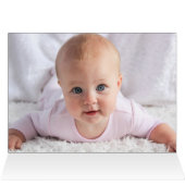 Teddy Bear with Red Bow Photo Thank You Notecard (Inside Horizontal (Top))