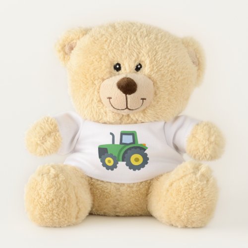 Teddy Bear with tractor t_shirt