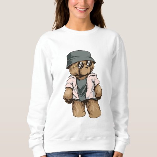 Teddy Bear Womens Basic Sweatshirt