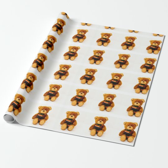 teddy bear wrapping paper