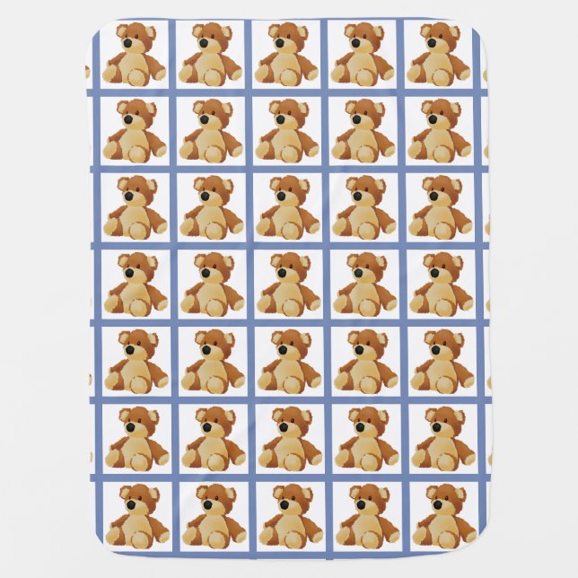 Teddy Bearable Baby Blanket (Front)