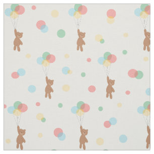 Teddy Bears and Balloons Fabric