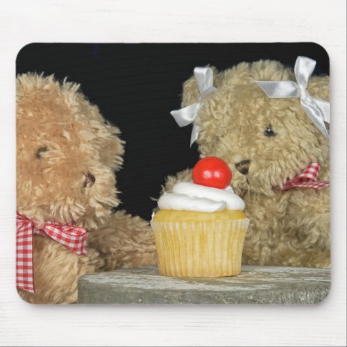 Teddy Bears and Cupcake Mouse Pad